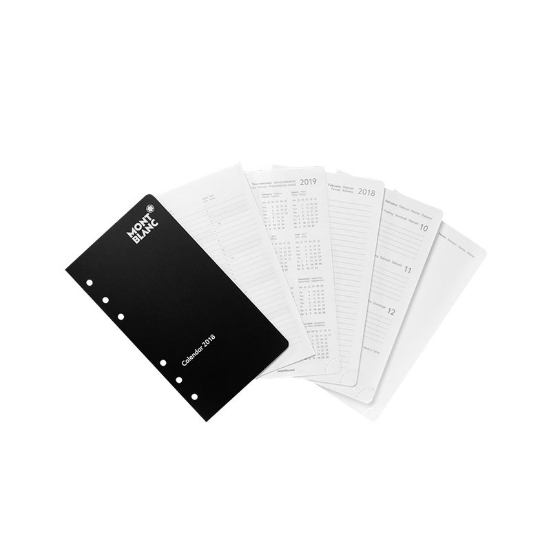 MONTBLANC |  | Calendario 2018 medio 1 settimana su 2 pagine | 16595.jpg