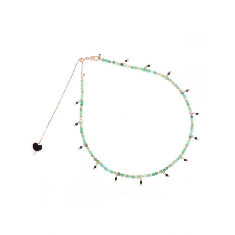 MAMAN ET SOPHIE | SMERALDO & RODOCROSITE | Girocolli argento | 28761.jpg