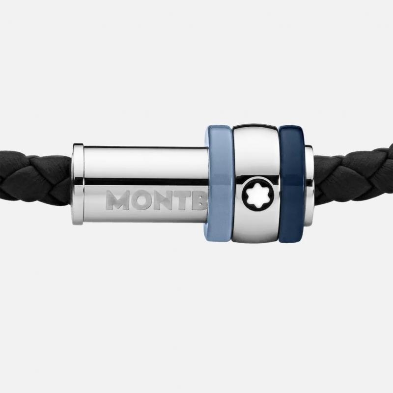MONTBLANC |  | Bracciale Montblanc 1858 Ice Sea Blu | 30615.jpg