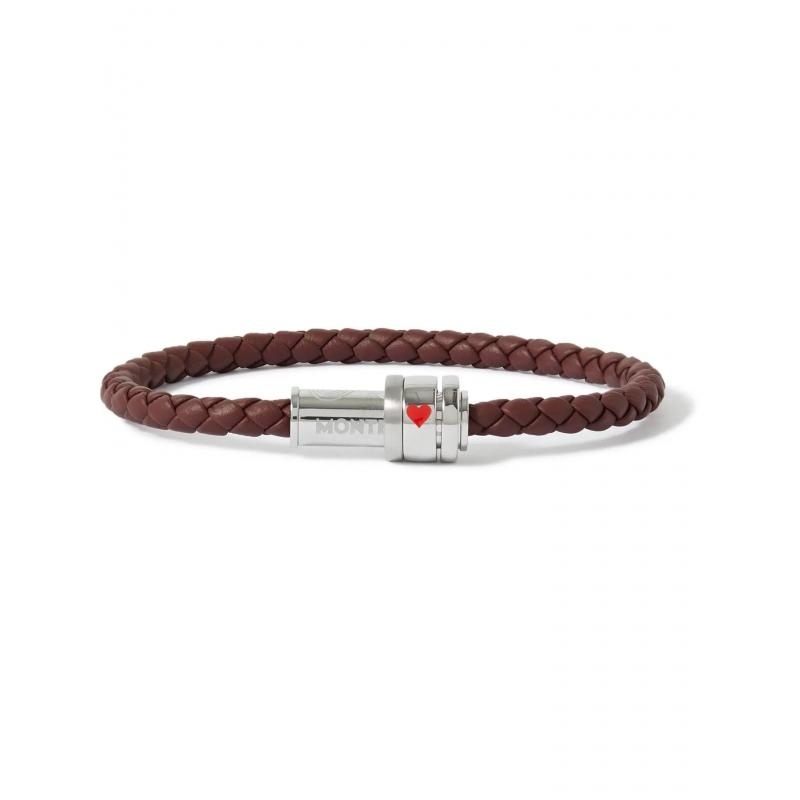 MONTBLANC | MEISTERSTUCK | Bracciale Pelle Marrone Intrecciata | 30645.jpg