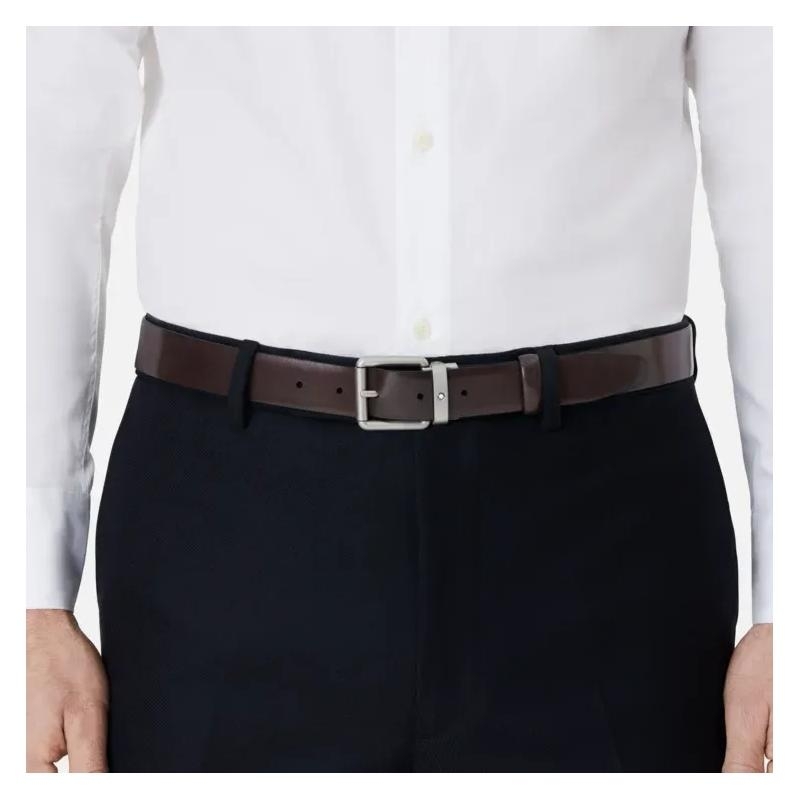 MONTBLANC |  | Cintura 30 mm Pelle Marrone Spazzolata | 34519.jpg