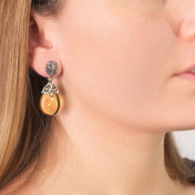 DE' NOBILI | POLVERE DI STELLE | Orecchini Pietra Gialla | 34655.jpg
