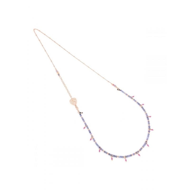 MAMAN ET SOPHIE |  | Collana Media Azzurra Tanzanite Rubellite | 37915.jpg