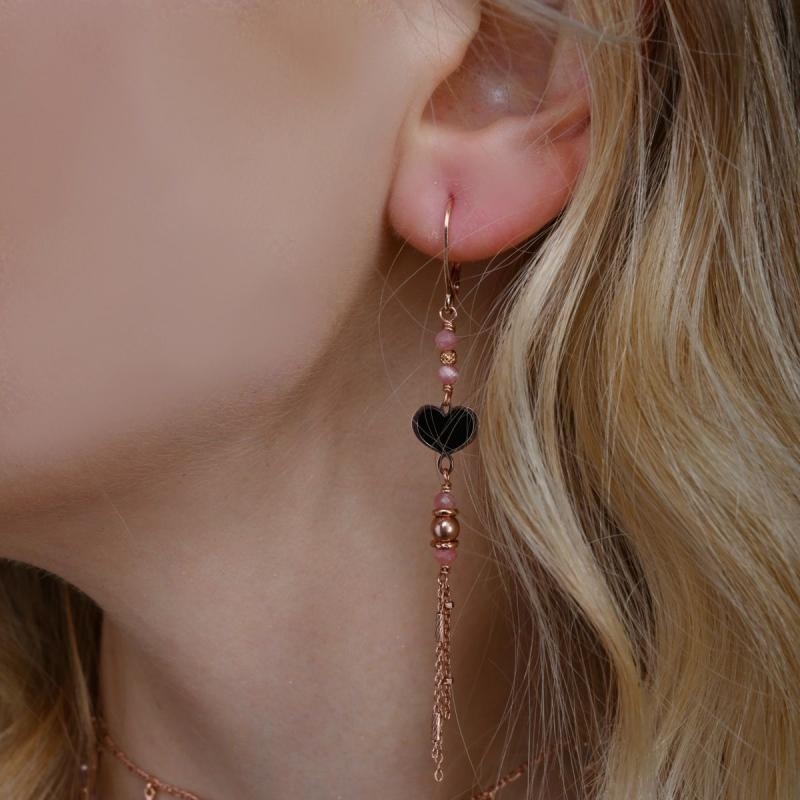 MAMAN ET SOPHIE | SMERALDO & RODOCROSITE | Orecchino Singolo Rodocrosite | 40780.jpg