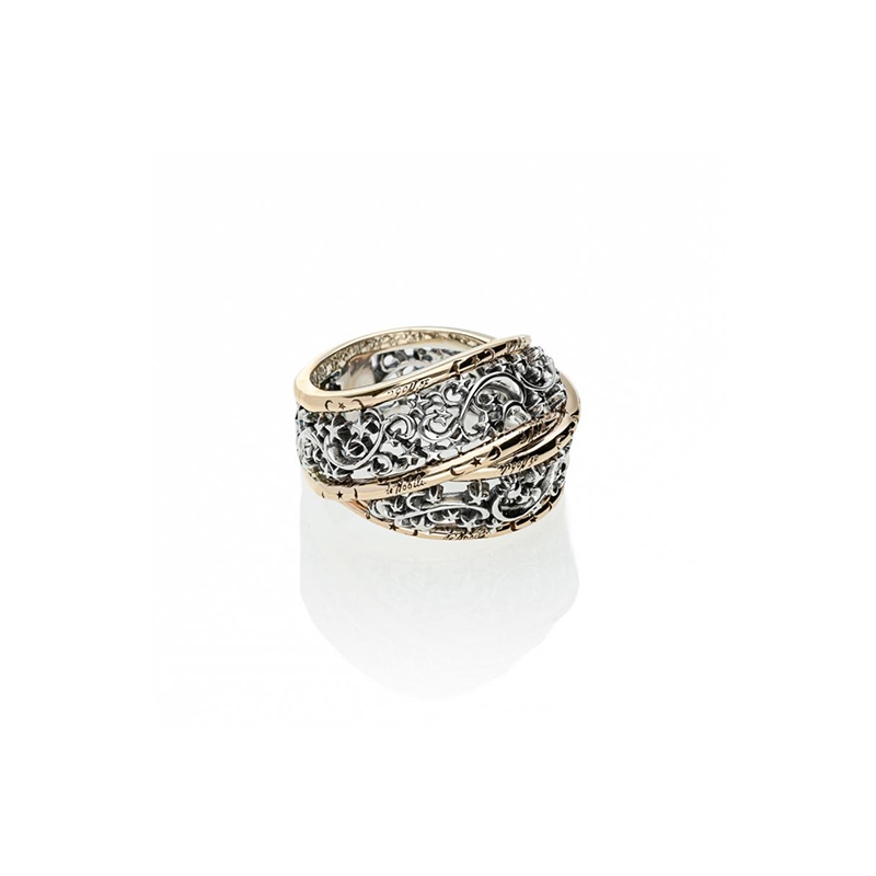 DE' NOBILI | POLVERE DI STELLE | Anello Polvere di Stelle Fascia Intreccio | 45327.jpg