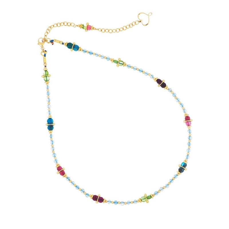 MAMAN ET SOPHIE | Tormalina e Acquamarina | Girocollo Acquamarina e Pietre | 46230.jpg