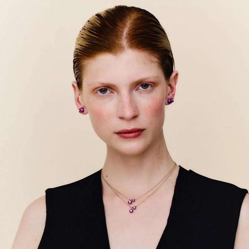 FLORILÈGE DE VIE | EMBRASSE MOI | Orecchini Midi Rosa Tormalina | 46233.jpg