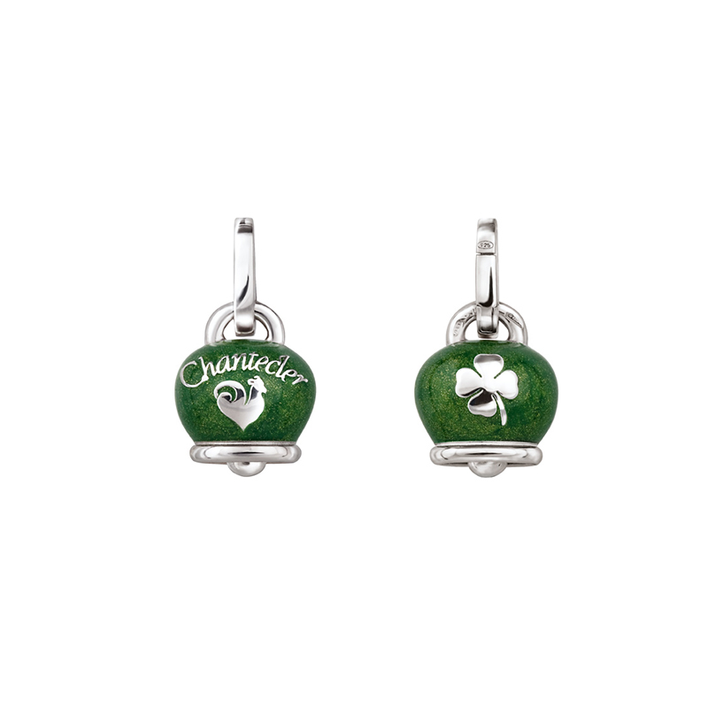 CHANTECLER | ET VOILÀ | Ciondolo medio Campanella in argento e smalto verde | 46261.jpg