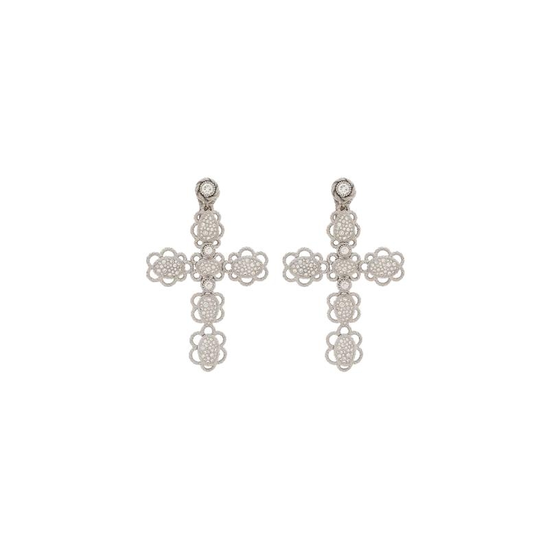 DOLCE&GABBANA | Easy Diamond | Orecchini Easy Diamond Croce | 50204.jpg