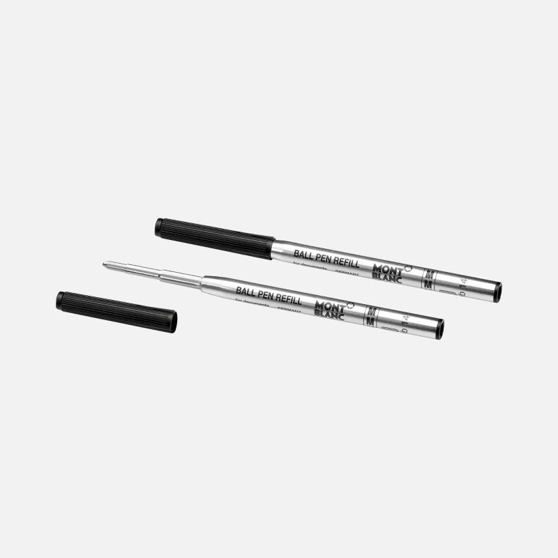 2 Refill per Penna a Sfera Medi, Mystery Black (Nero)