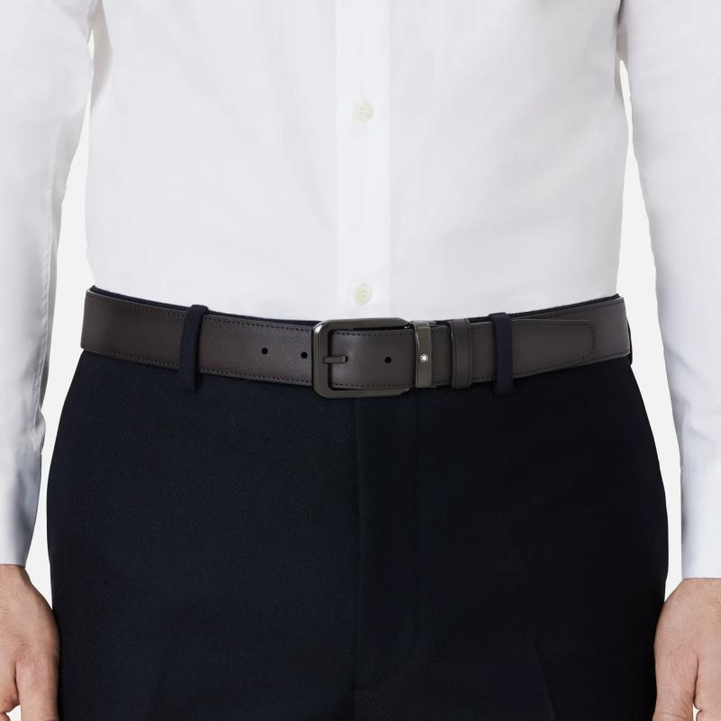 MONTBLANC |  | Cintura da 35 Mm in Pelle Marrone Sfumata | 51264.jpg