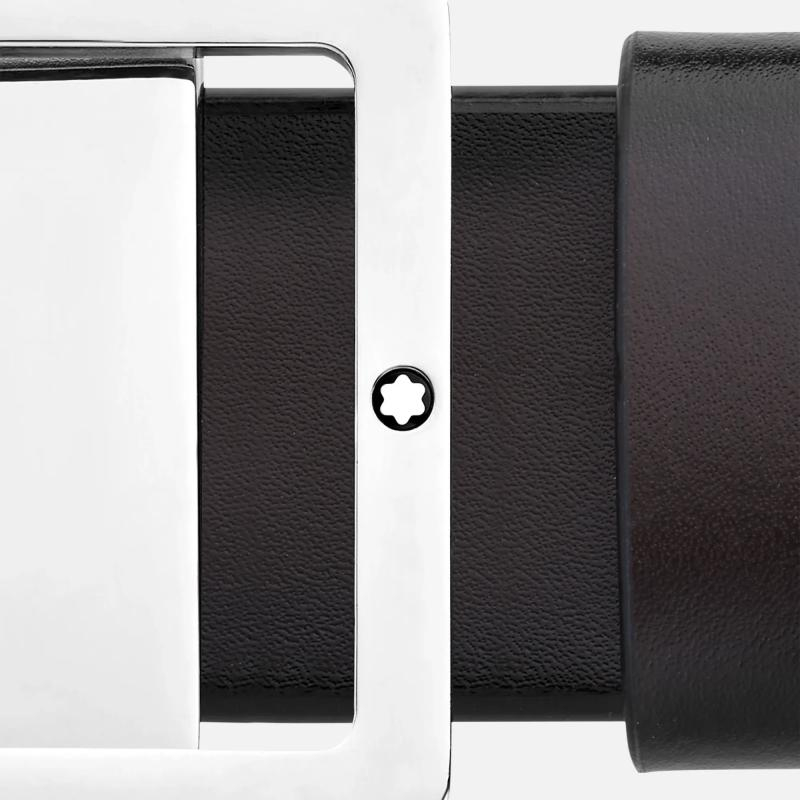 MONTBLANC |  | Cintura Reversibile in Pelle Marrone/Grigia 35 Mm | 51270.jpg