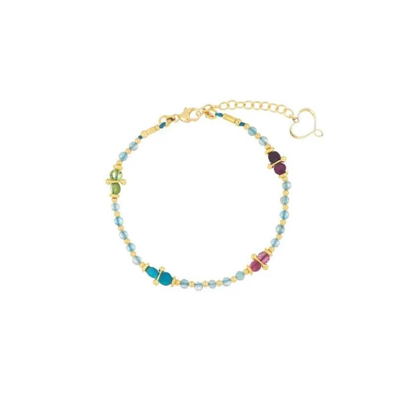 MAMAN ET SOPHIE | Tormalina e Acquamarina | Bracciale Acquamarina e Pietre | 51948.jpg