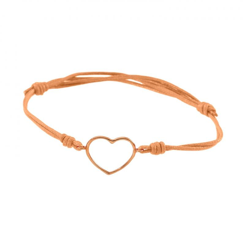 MARCO GERBELLA | PICCOLE GIOIE | Bracciale Cordino con Cuore Medio a Filo | 52007.jpg