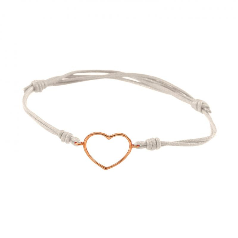 MARCO GERBELLA | PICCOLE GIOIE | Bracciale Cordino con Cuore Medio a Filo | 52009.jpg