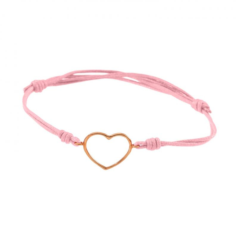 MARCO GERBELLA | PICCOLE GIOIE | Bracciale Cordino con Cuore Medio a Filo | 52010.jpg