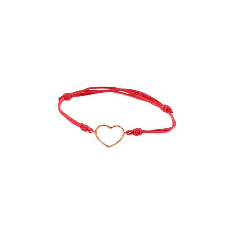 MARCO GERBELLA | PICCOLE GIOIE | Bracciale Cordino con Cuore Medio a Filo | 52149.jpg