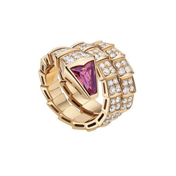 BULGARI | SERPENTI | Anello in Oro Rosa e Diamanti  | 5334.jpg