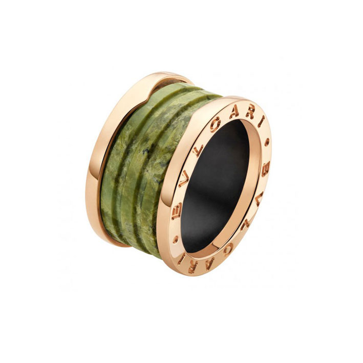 BULGARI | B.ZERO1 | Anello 4 Fasce Oro rosa e Marmo Verde | 5528.jpg