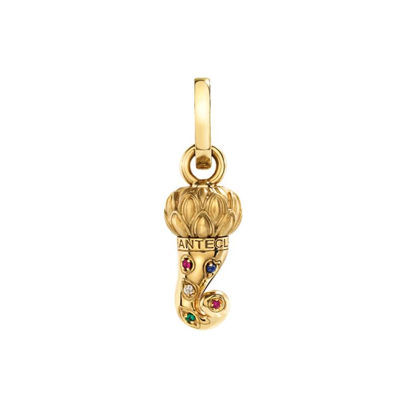 CHANTECLER | CORNI | Ciondolo Corno Piccolo Oro Giallo 9kt con Gemme | 70091.png