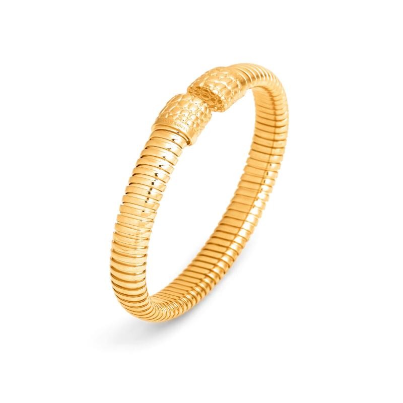 Bracciale Tubogas Croco Dorato Piccolo