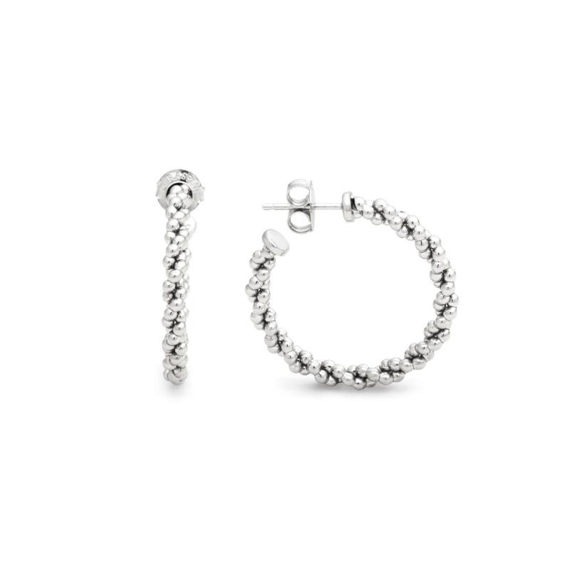 Orecchini Treccia Medi Argento 925
