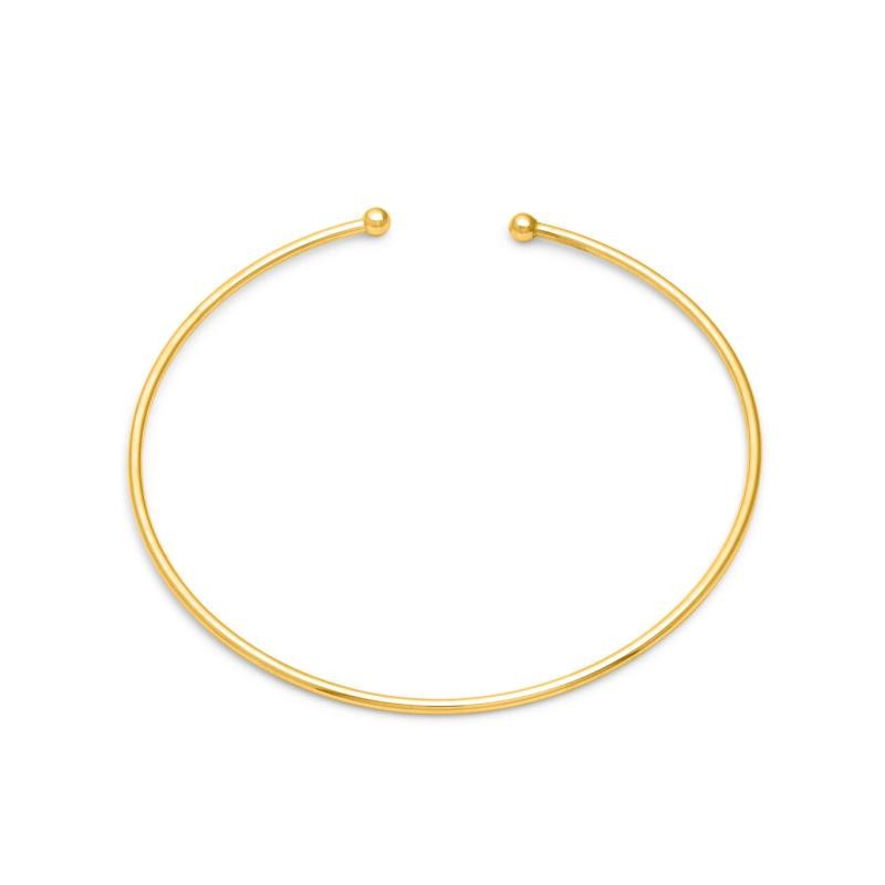 Collana Girocollo Rigido Argento Dorato