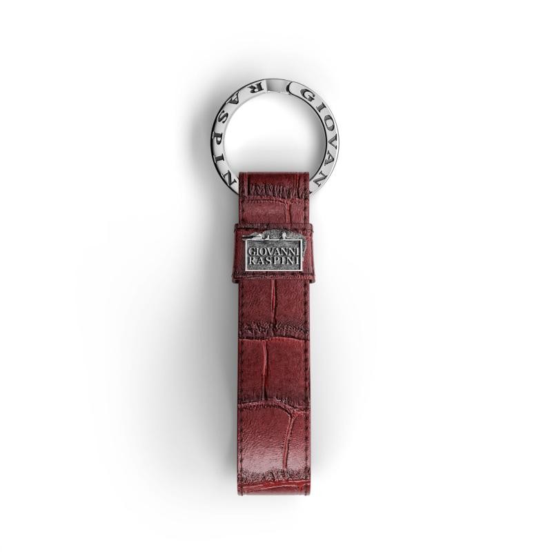 GIOVANNI RASPINI |  | Portachiavi Pelle Croco Borgogna | 70456.jpg