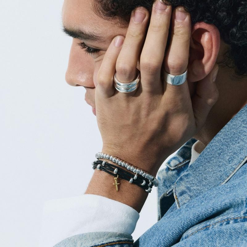 Bracciale Rondelle Bold Argento