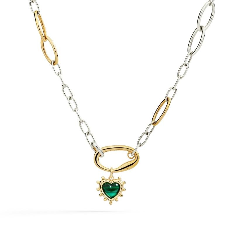 Ciondolo Cuore con Malachite