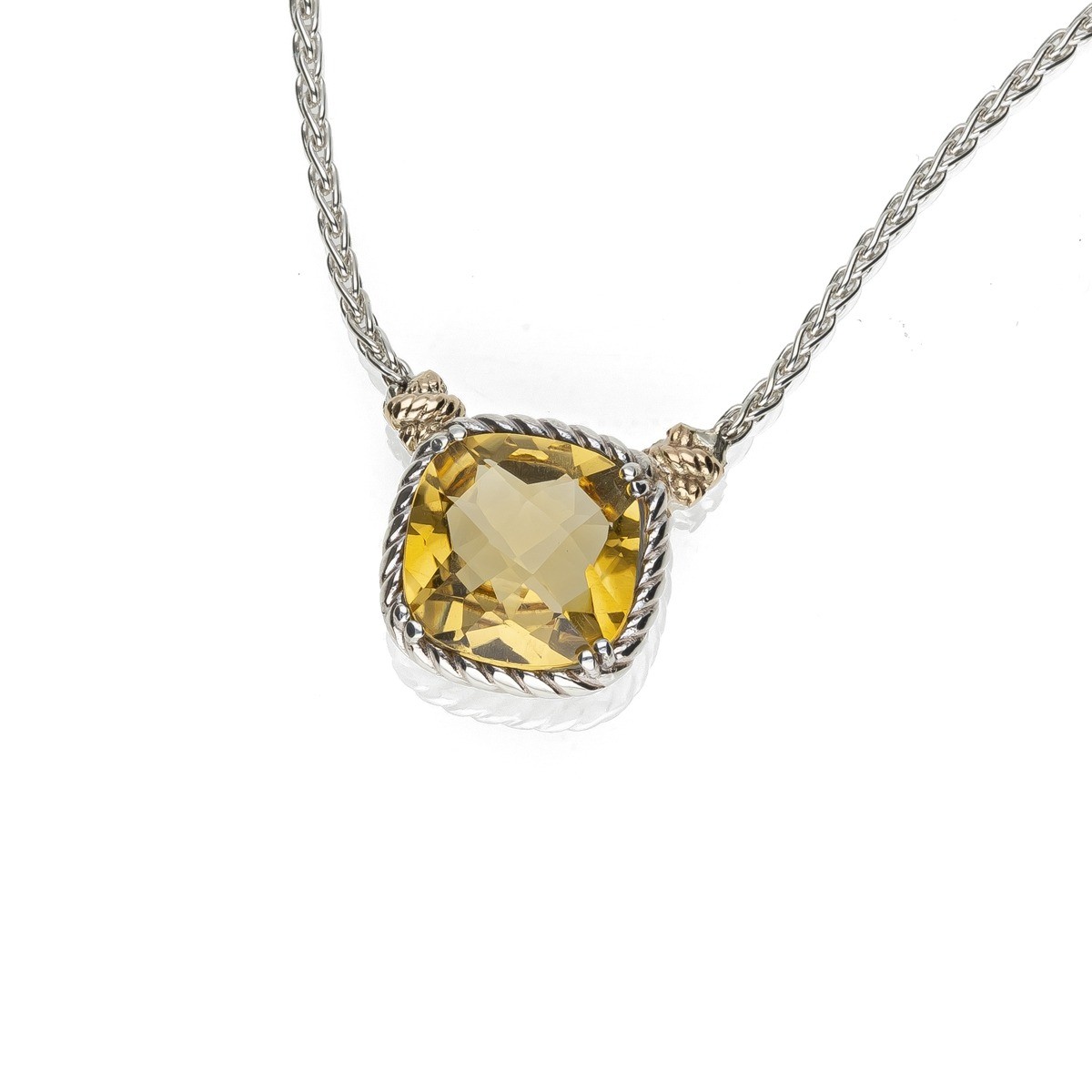 Collana Nodi Intreccio Pietra Quadrata Piccola