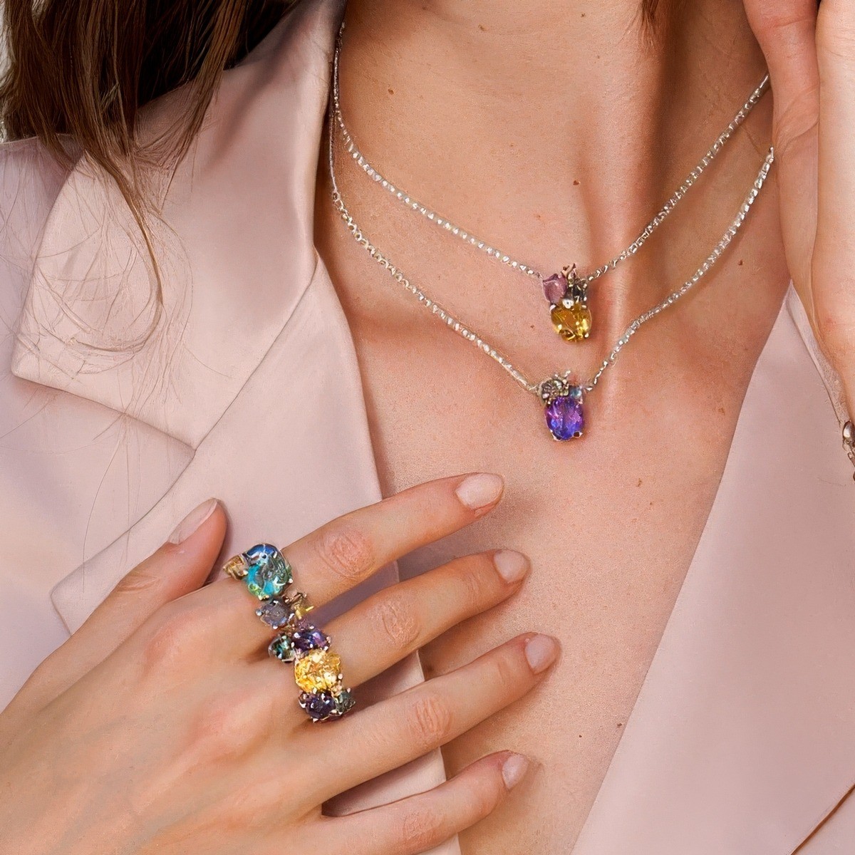 Collana Positano Pietra Ovale