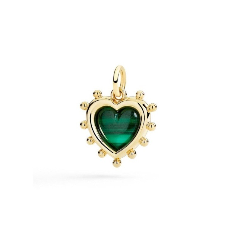 Ciondolo Cuore con Malachite