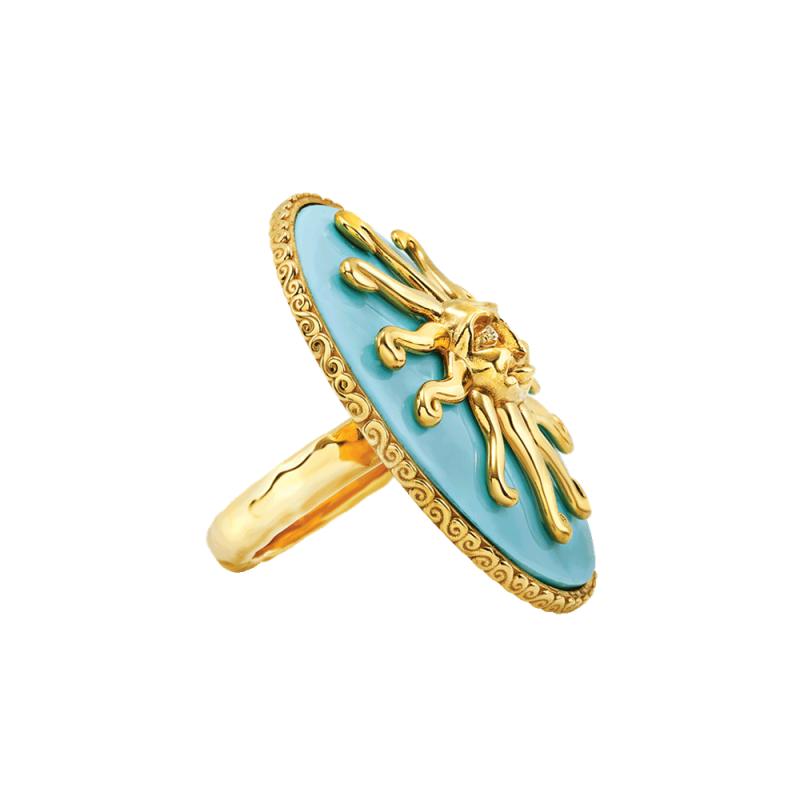 Anello Et Voilà Tu sei un'isola Argento