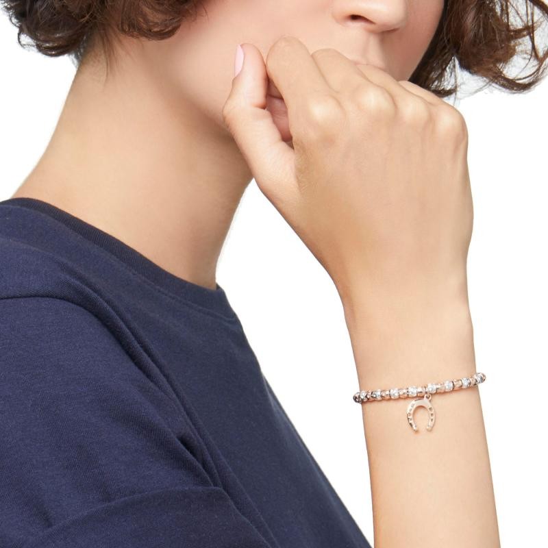 Bracciale Granelli Argento e Oro Rosa