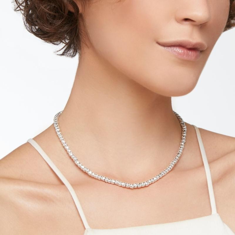 Collana Granelli Argento