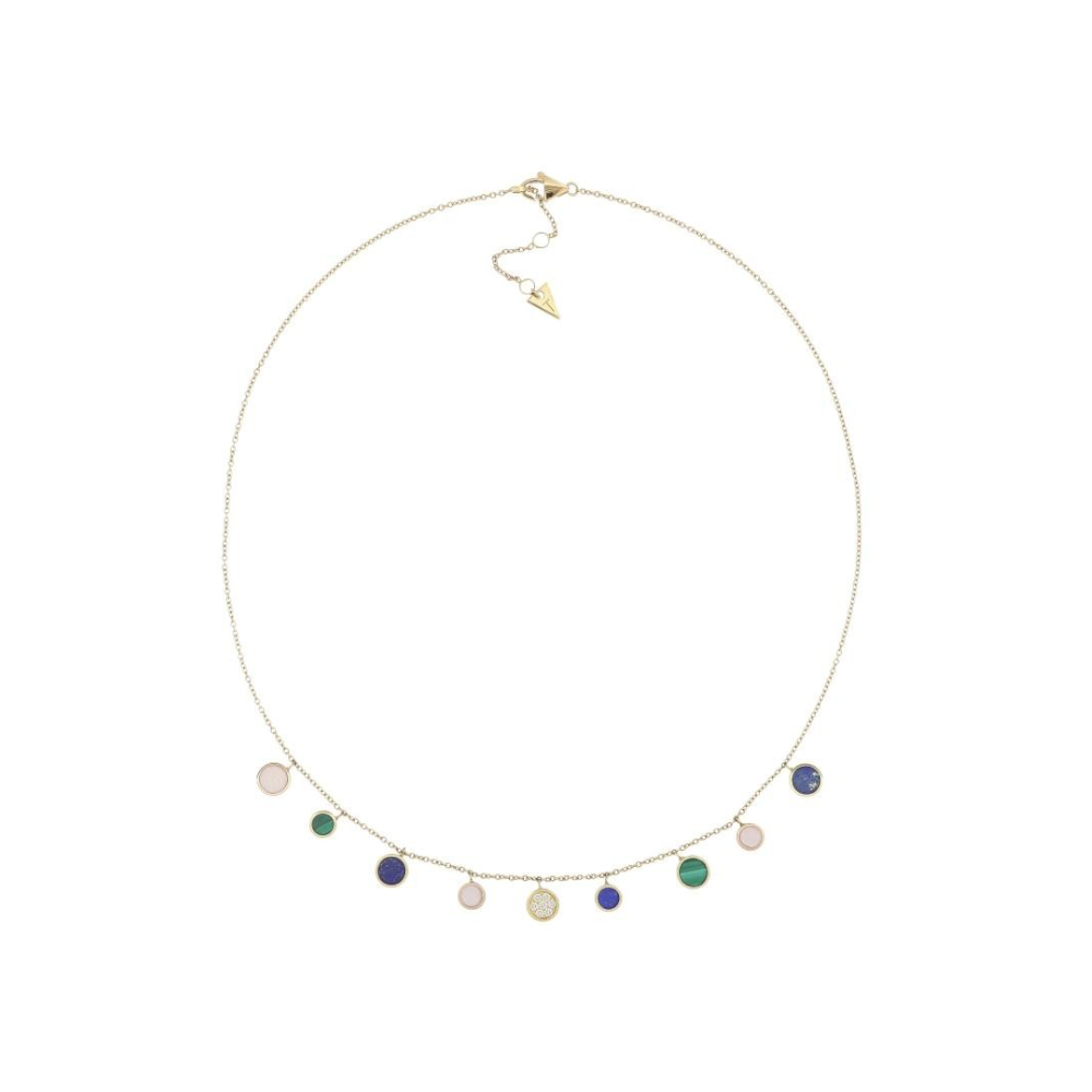 Collana Brio Cerchi Multicolore e Pavé di Diamanti