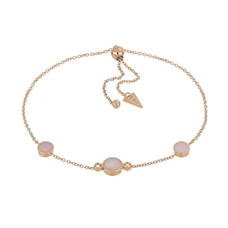 Bracciale Brio Cerchi Madreperla e Diamanti