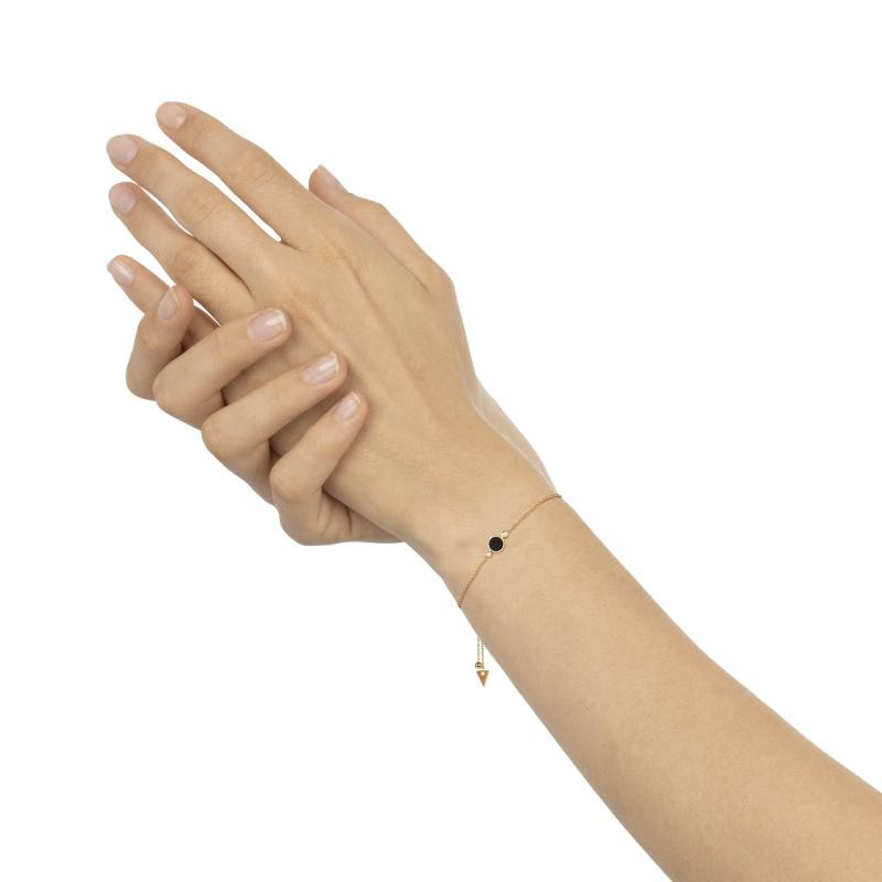 Bracciale Brio Cerchio Onice e Diamanti