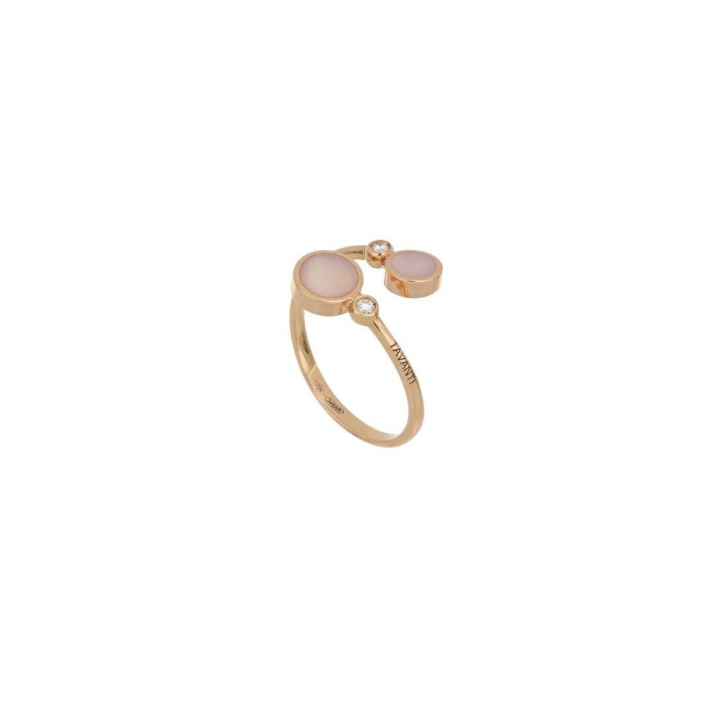 Anello Brio Cerchi Madreperla e Diamanti