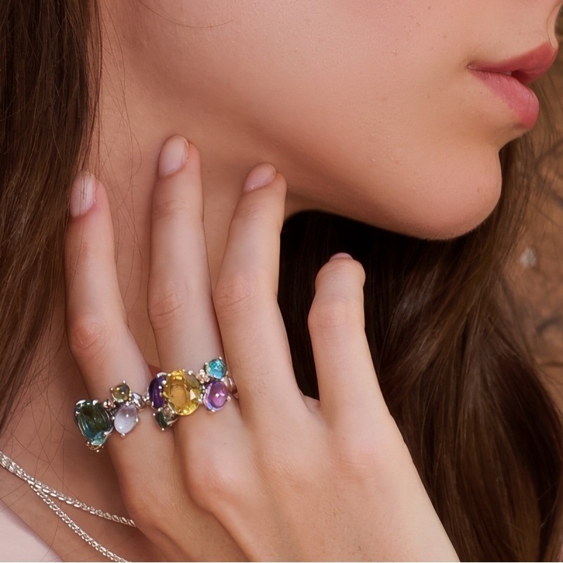 Anello Positano Pietra Ovale